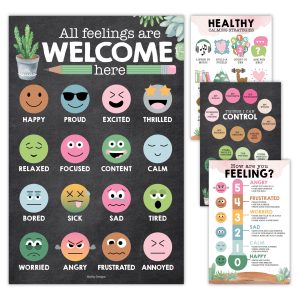 Feelings Posters | Set of 4 | Educational Posters - Cactus