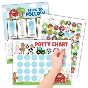 Potty Training Chart | Sticker Charts | Early Education - Farm Animals
